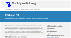 Desktop Screenshot of michigan-na.org