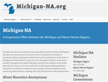 Tablet Screenshot of michigan-na.org